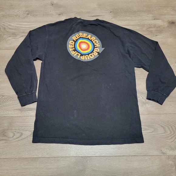 LRG Lifted Research Group Shirt Men Large Black Graphic Tee Spell Out Normcore - Picture 7 of 7